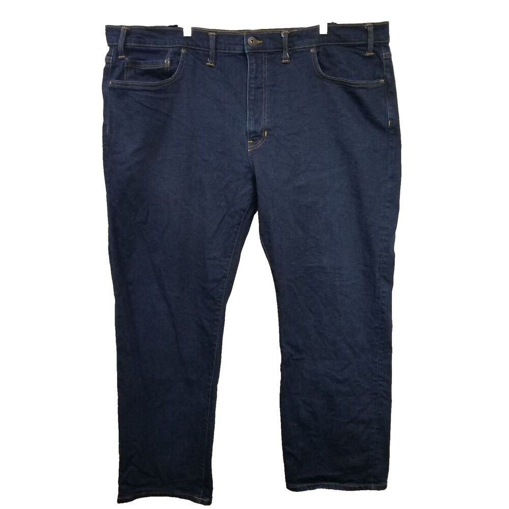 Mens Mutual Weave 5 Pocket blue denim jeans The Straight 48x30